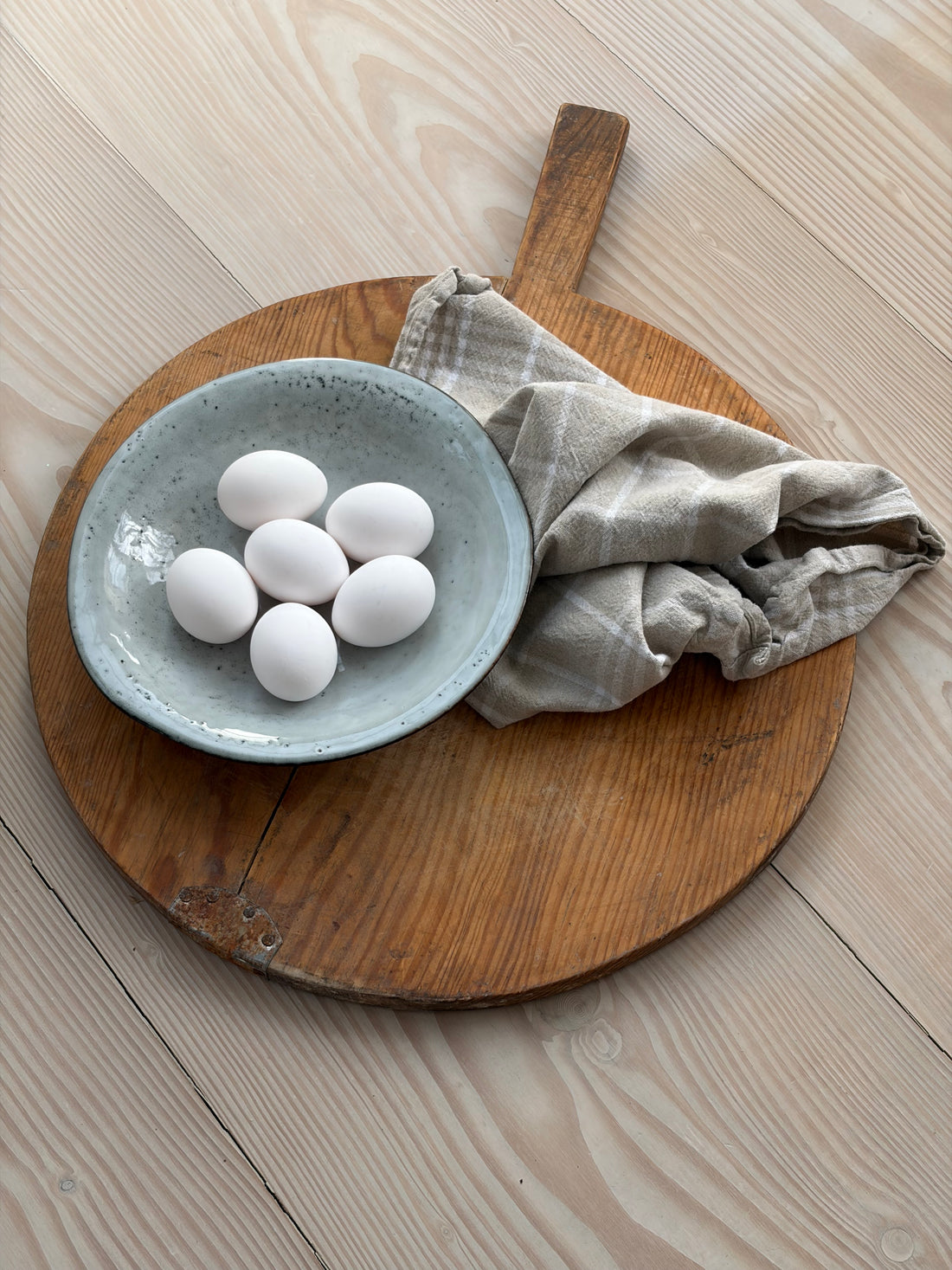 Serveringsbricka/brödspade VINTAGE rund 44,5cm