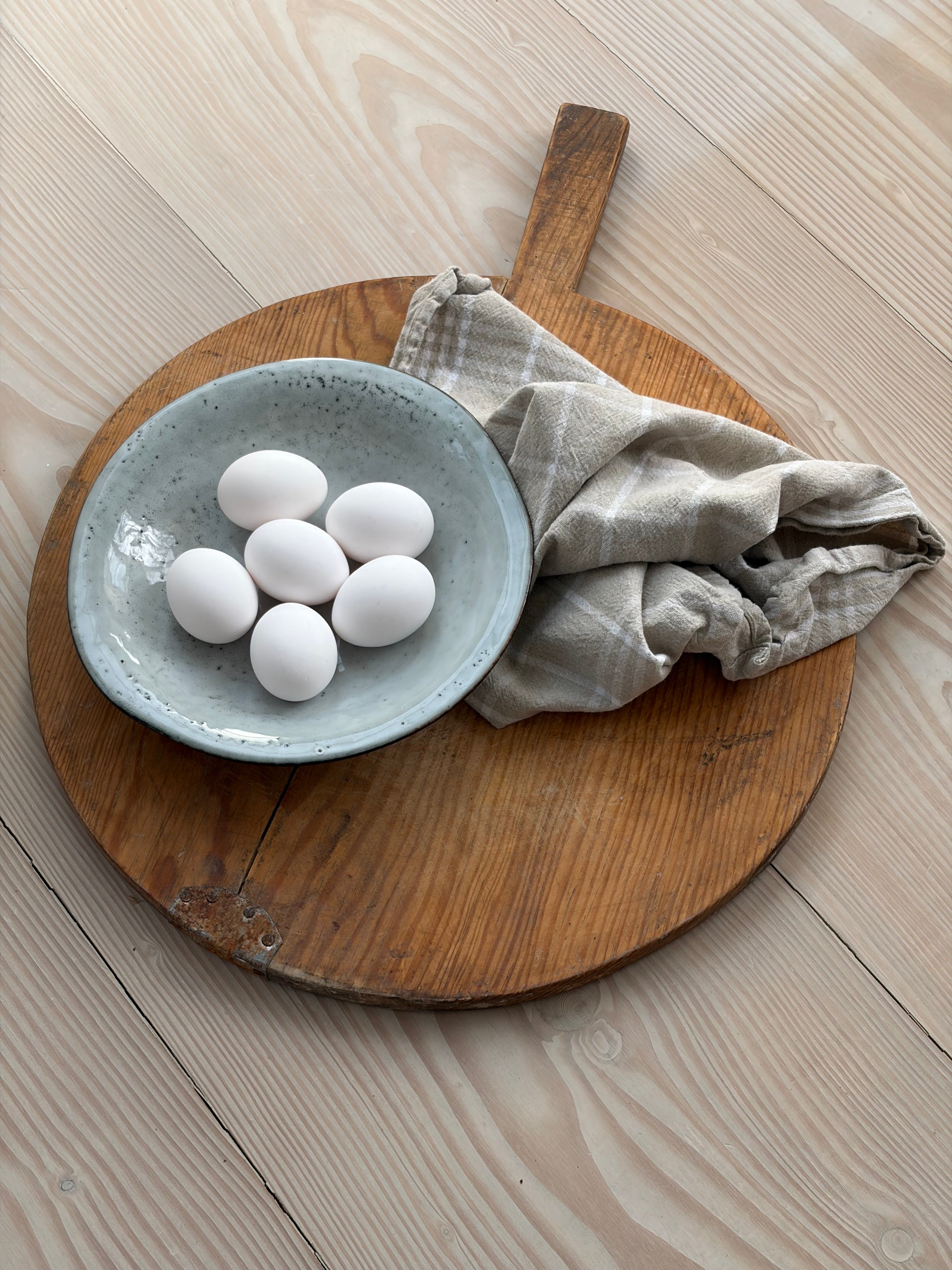 Serveringsbricka/brödspade VINTAGE rund 44,5cm