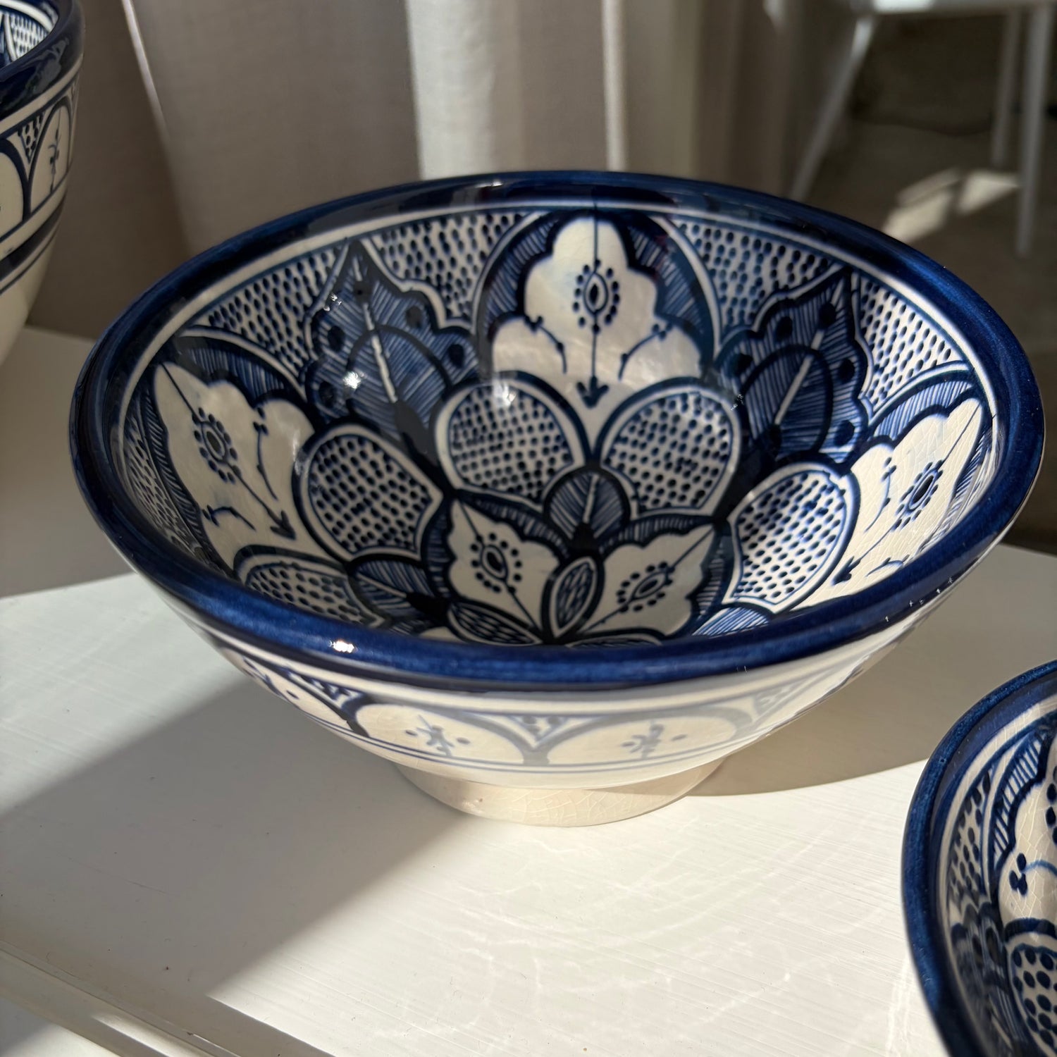 Skål MARRAKECH mellan 18 cm azur blue