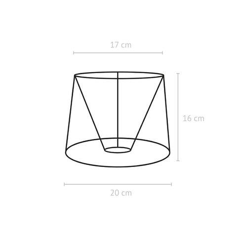 Lampskärm bordslampa CIA FRANK rost 20cm