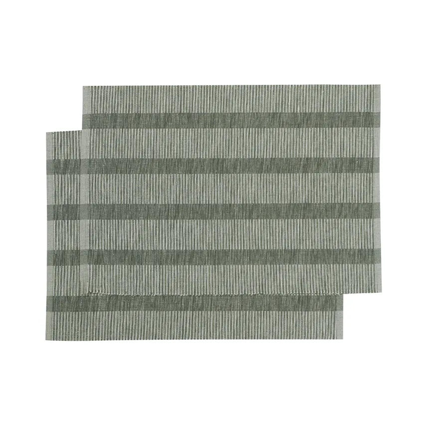 Tablett MINNA 2-pack linne/olivgrön