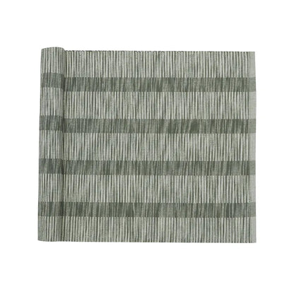 Löpare MINNA olivgrön/linne 33x120