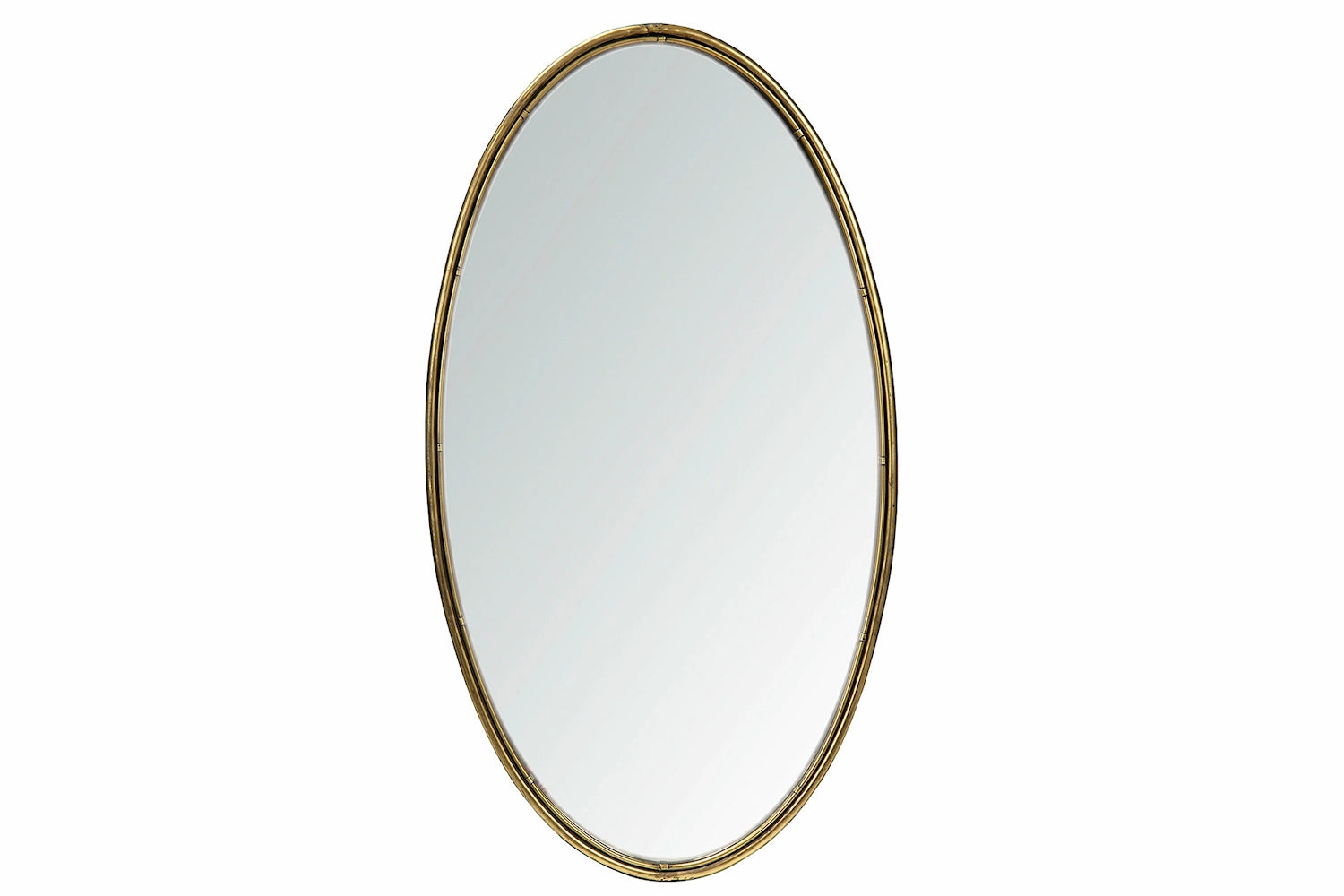 Spegel OVAL antikmässing 100cm