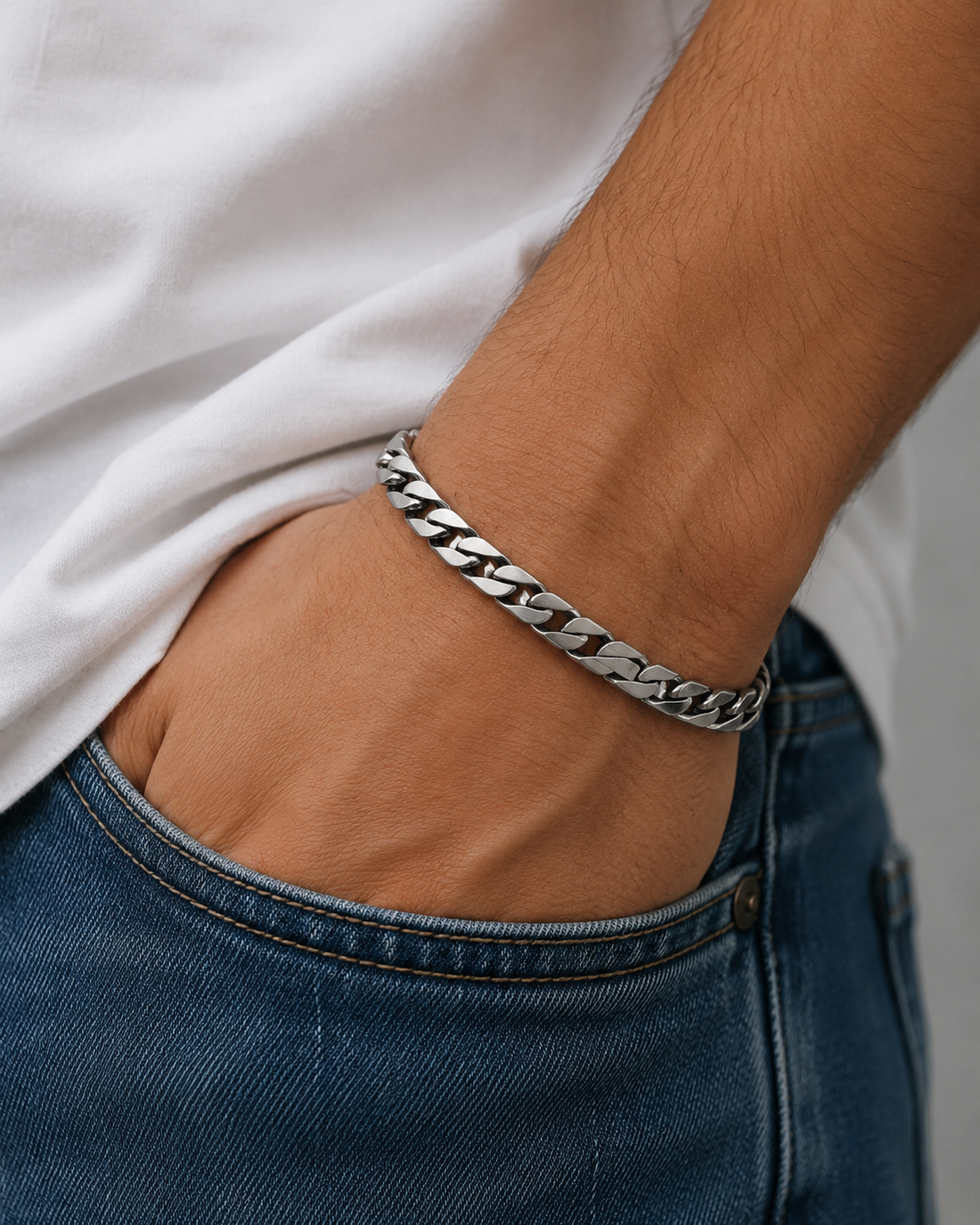 Armband MAN ALL STEAL 7mm