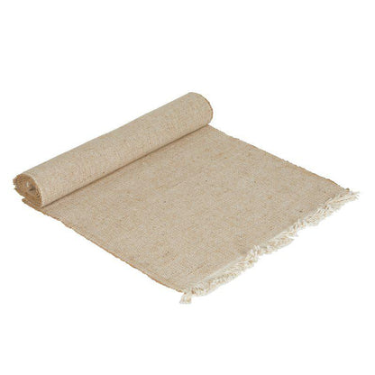 Löpare MANNE jute/bomull linfärgad