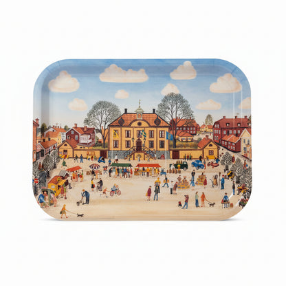 Bricka MARIEFRED RÅDHUSTORGET Harry Karlsson Liten 27x20cm