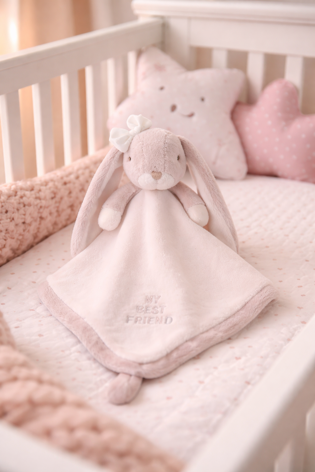 Snuttefilt Kanin LENA BABY RUG med presentbox