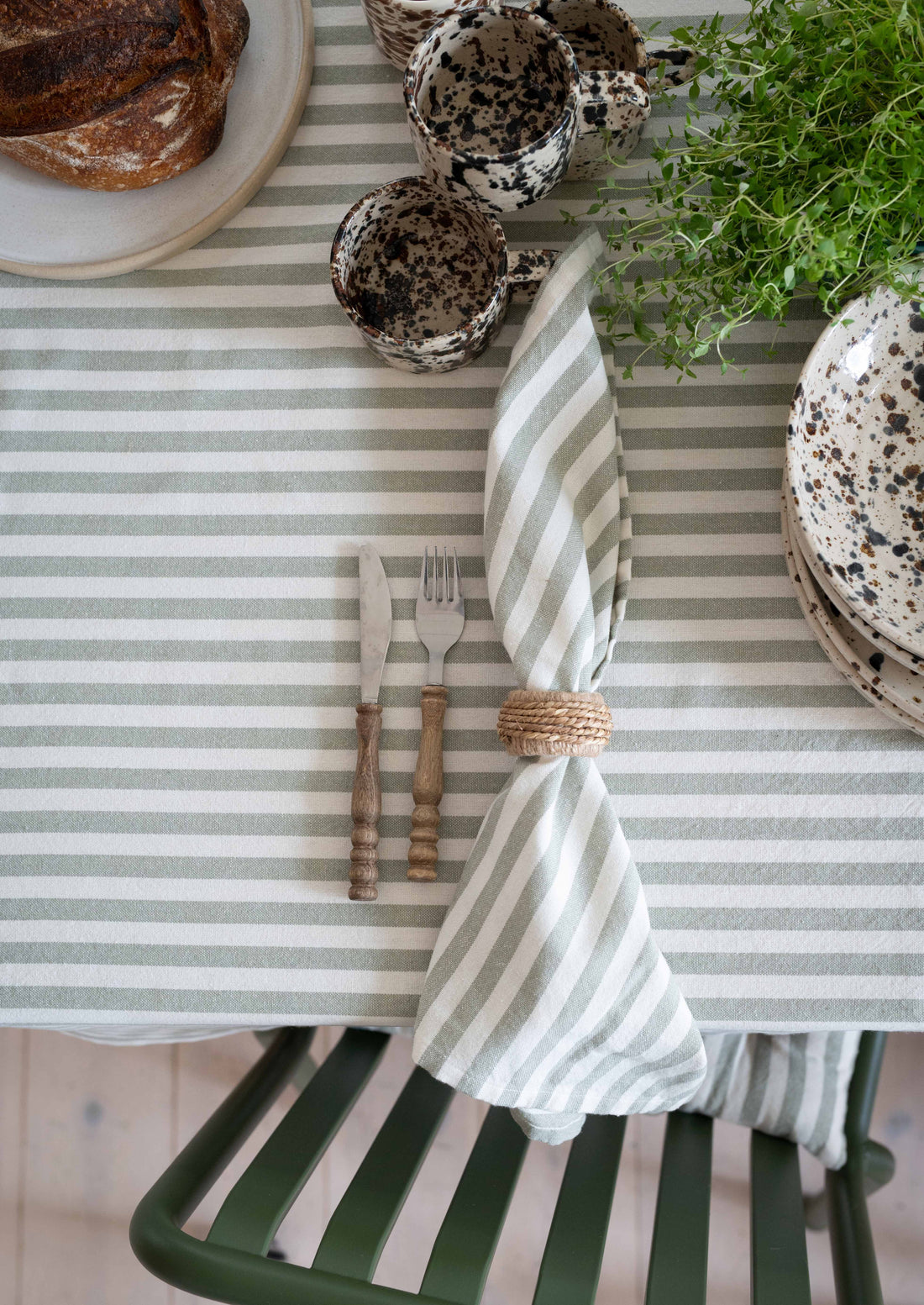 DUK SVEA randig grön