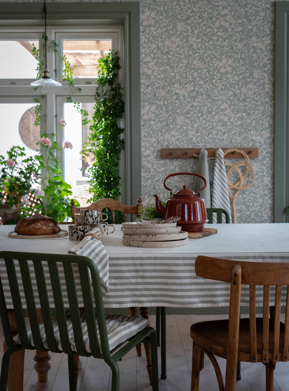 DUK SVEA randig grön