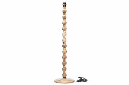 Golvlampa TRÄKLOT 120cm antik trä inkl. lampskärm