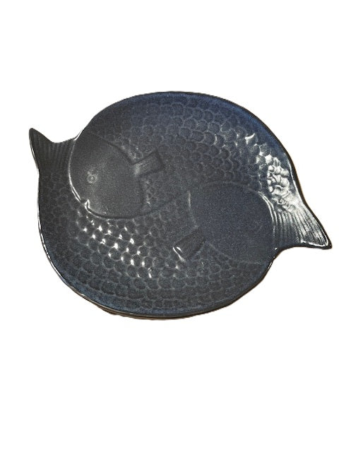 Uppläggningsfat CARP blå/svart