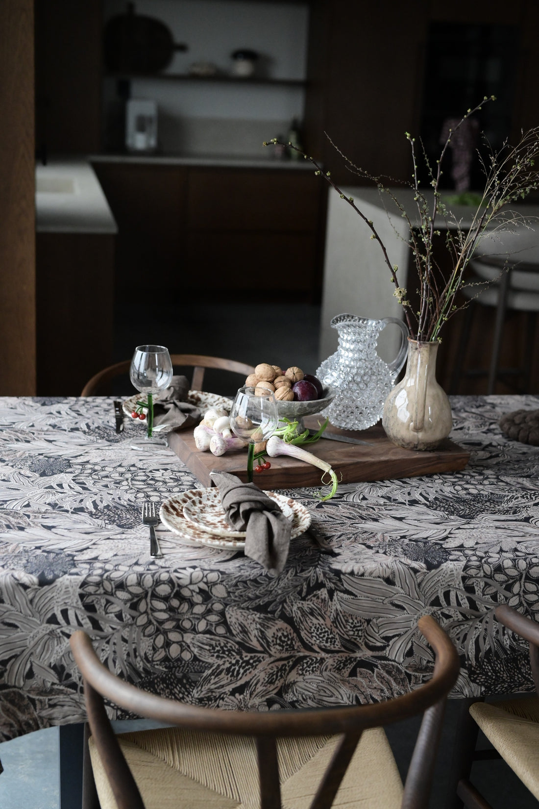 Duk FARAH 140x300cm svart