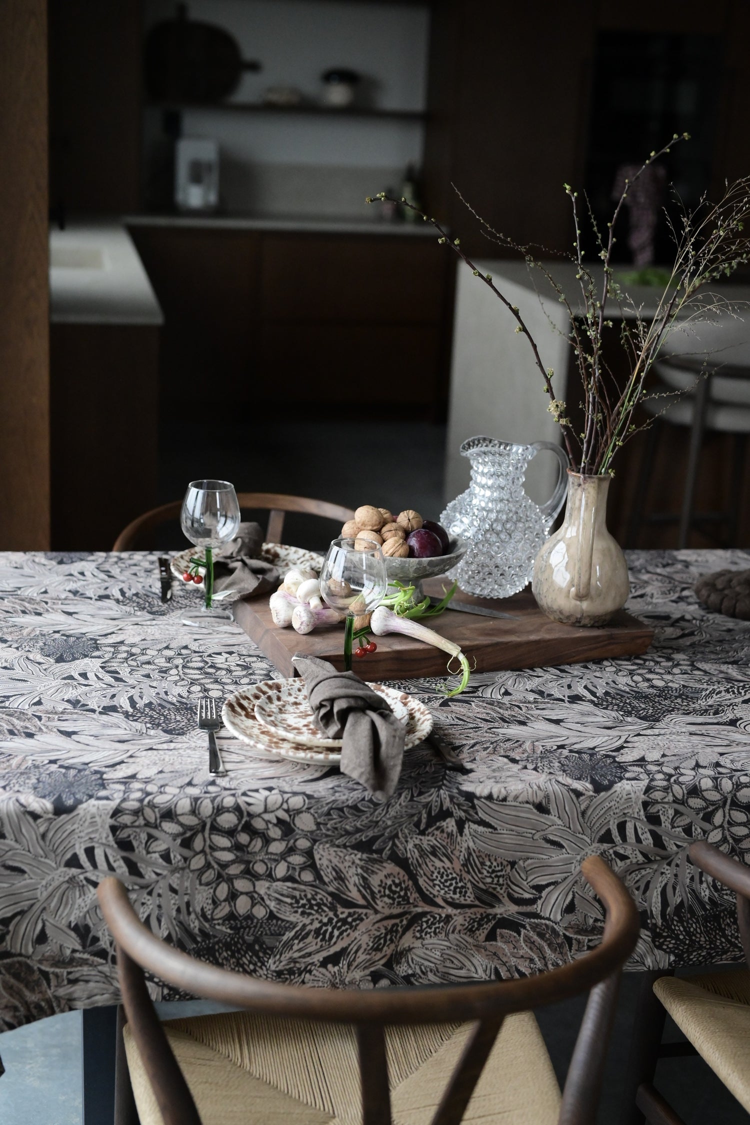 Duk FARAH 140x300cm svart