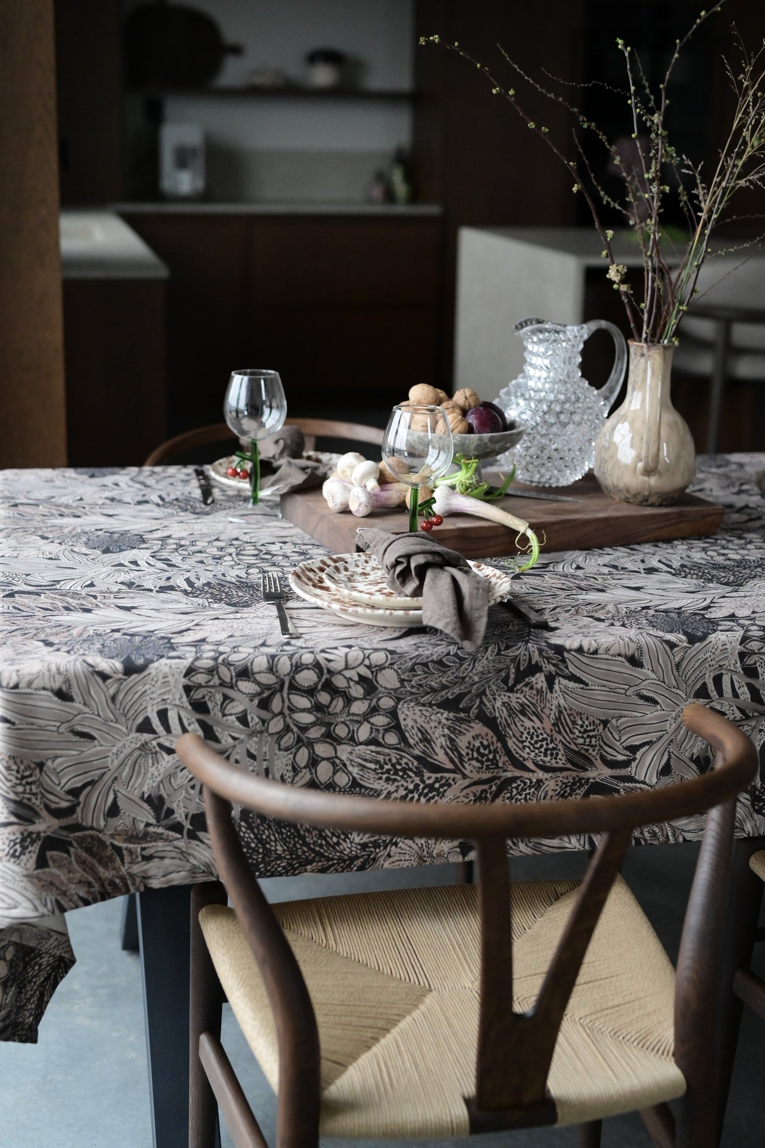 Duk FARAH 140x300cm svart