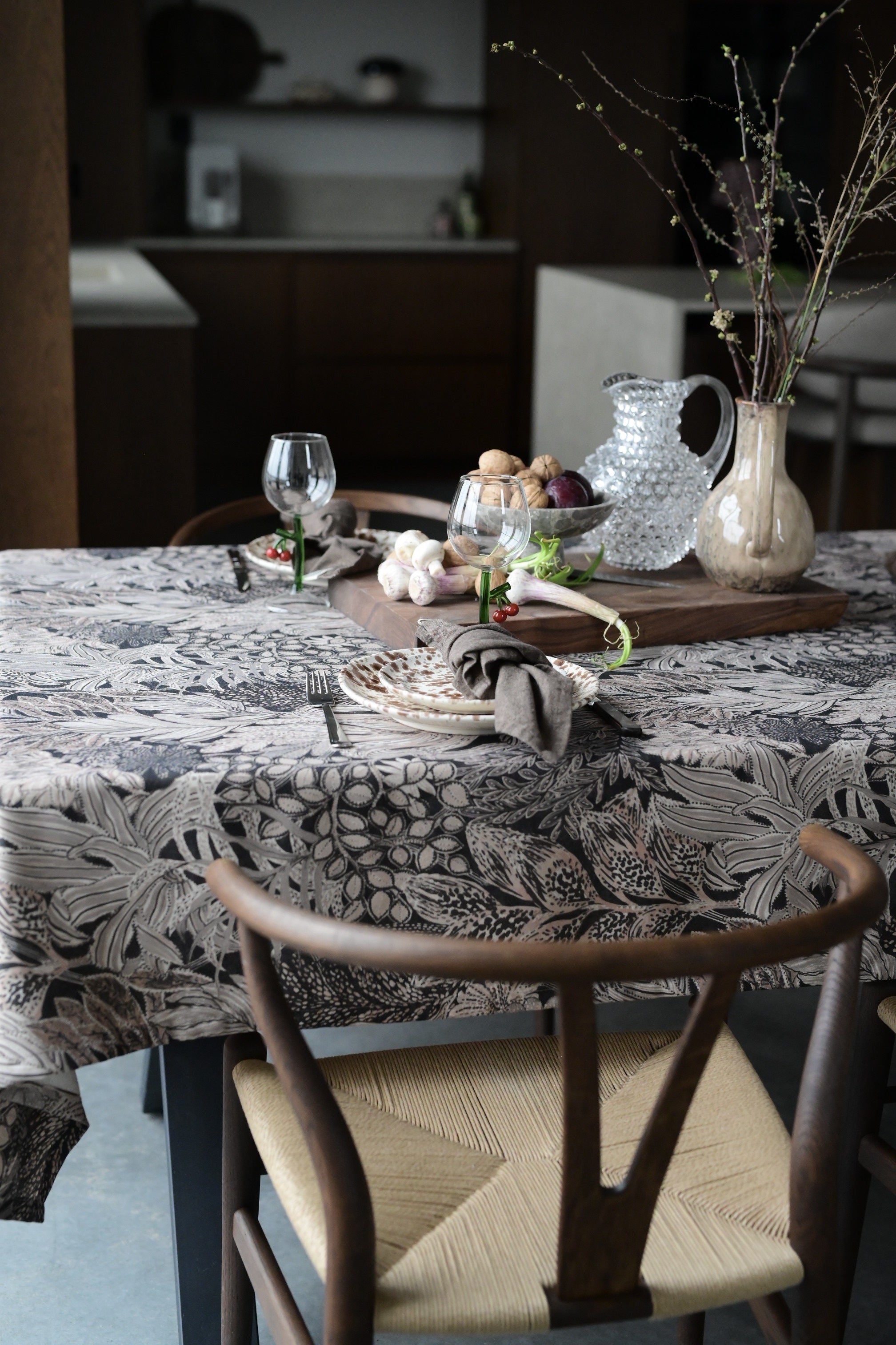 Duk FARAH 140x300cm svart