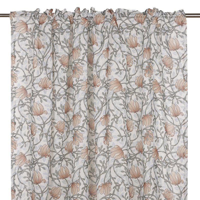 Gardinlängd EMMA mönstrad 135cmx250 cm