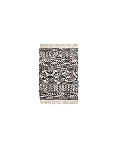 Matta ETHNIC svart/natur 90x60cm