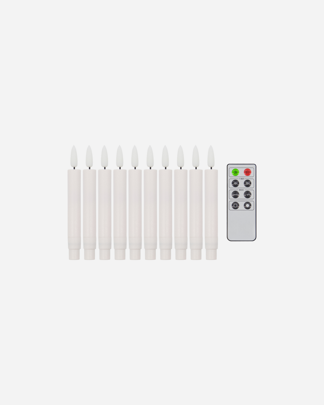 Julgransljus LED med fjärrkontroll 10-pack