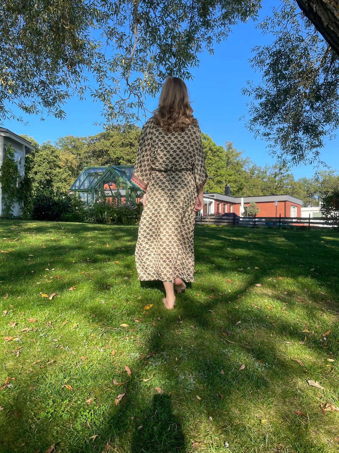 Kimono GREEN GARDEN vintage