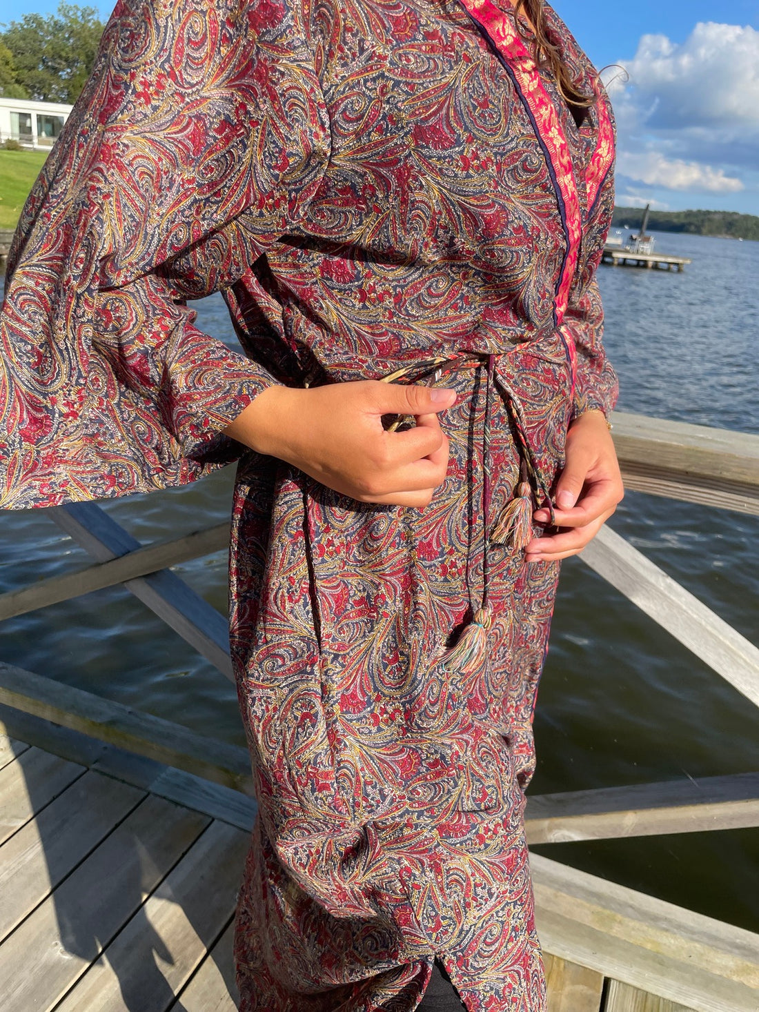Kimono RED PAISLEY vintage