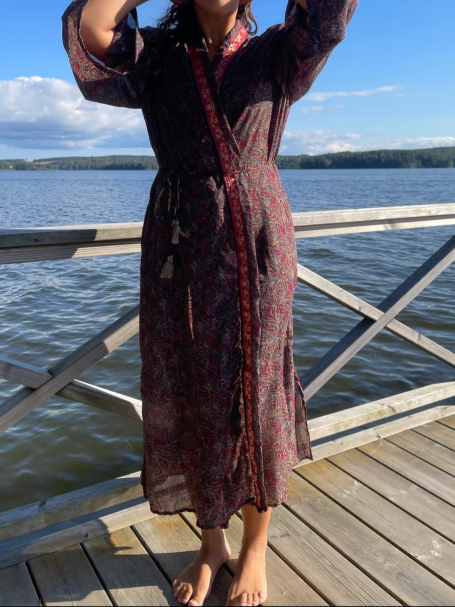 Kimono RED PAISLEY vintage