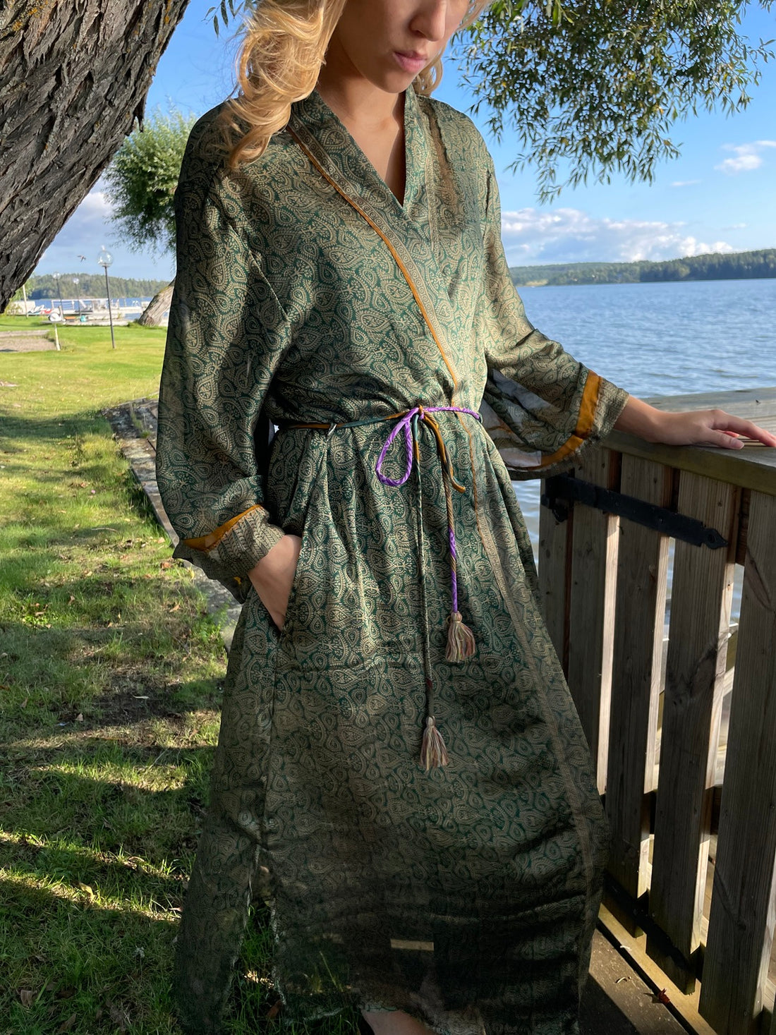 Kimono SHEER GREEN vintage
