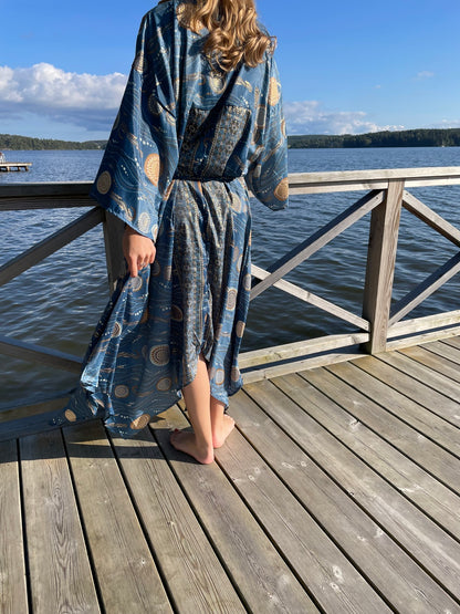 Kimono SPAIN lång blå