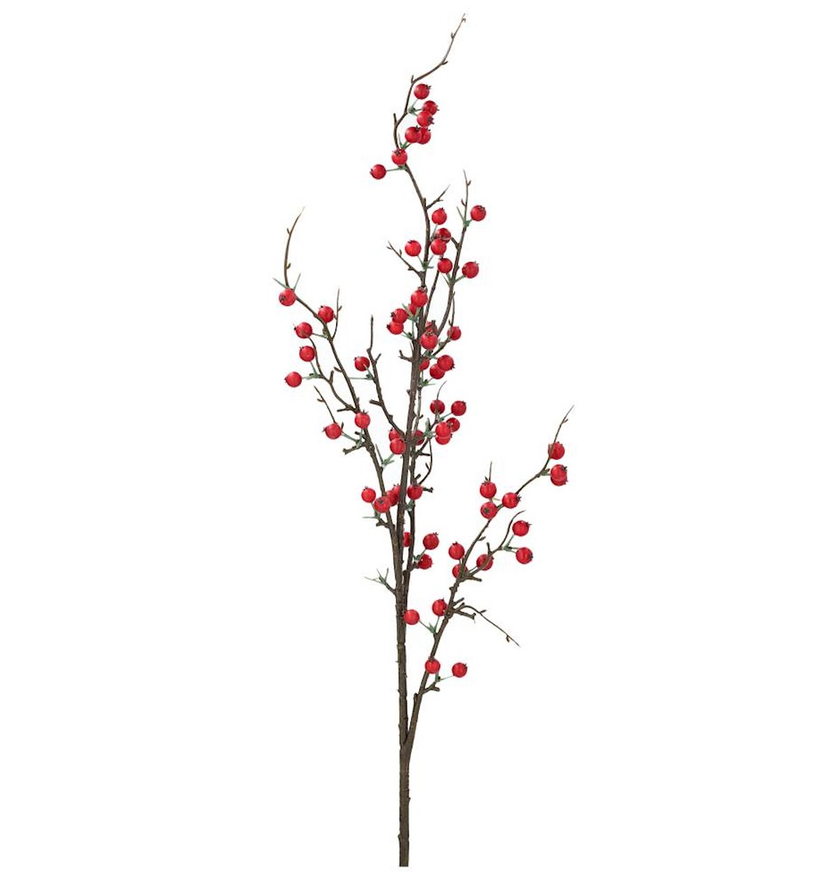 Konstgjord bärkvist med röda bär, 98 cm