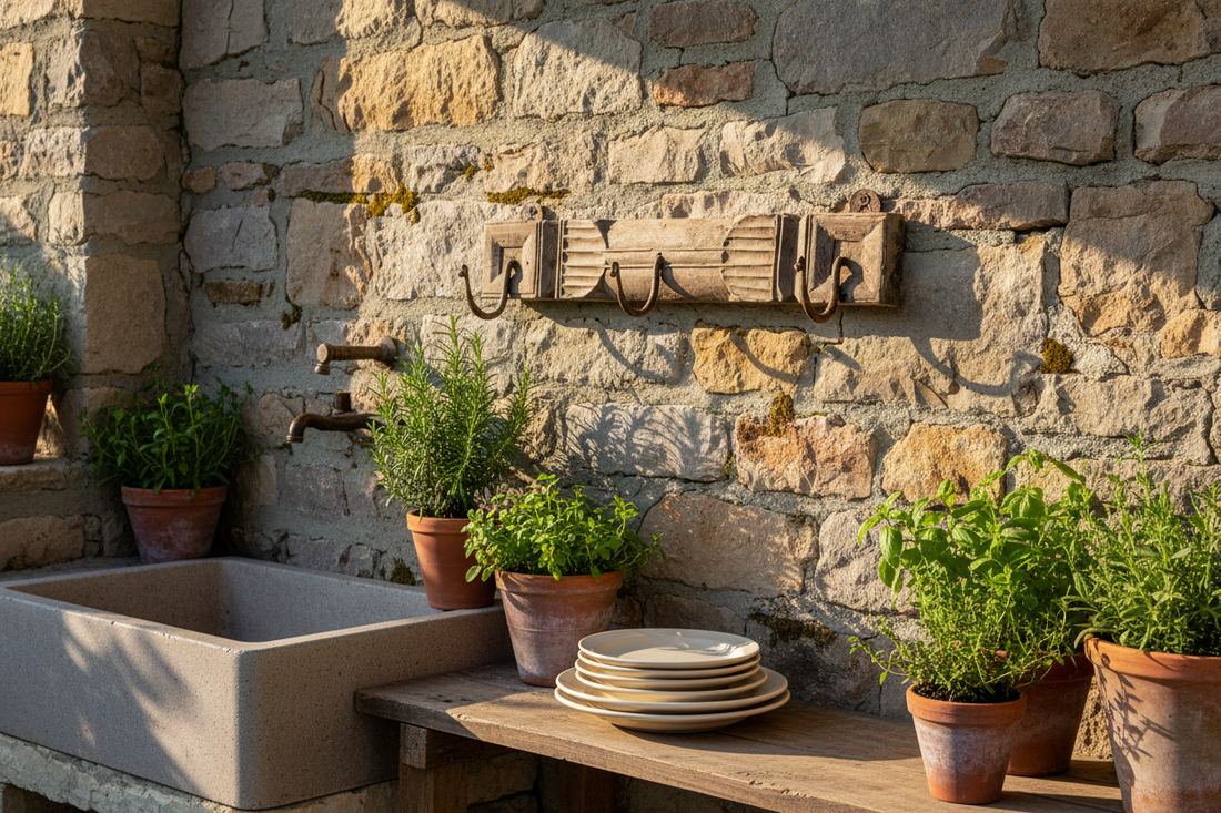 Krokbräda VINTAGE 51x8x4cm 3 krokar