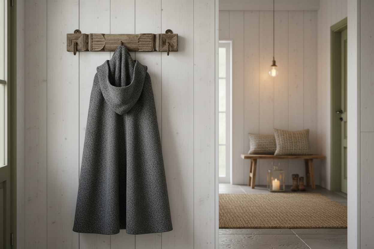 Krokbräda VINTAGE 51x8x4cm 3 krokar