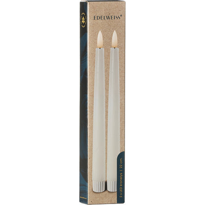 Ledljus KRONLJUS 22cm 2-pack