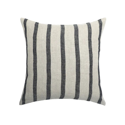 Kuddfodral LEO 100% lin natur/svart