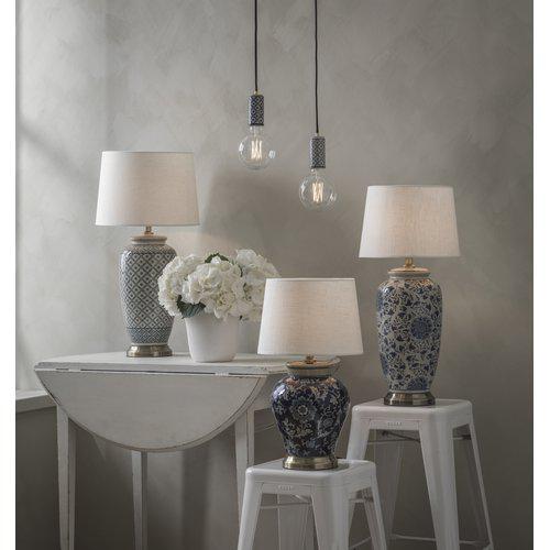 Bordslampa FANG HONG 38cm blå