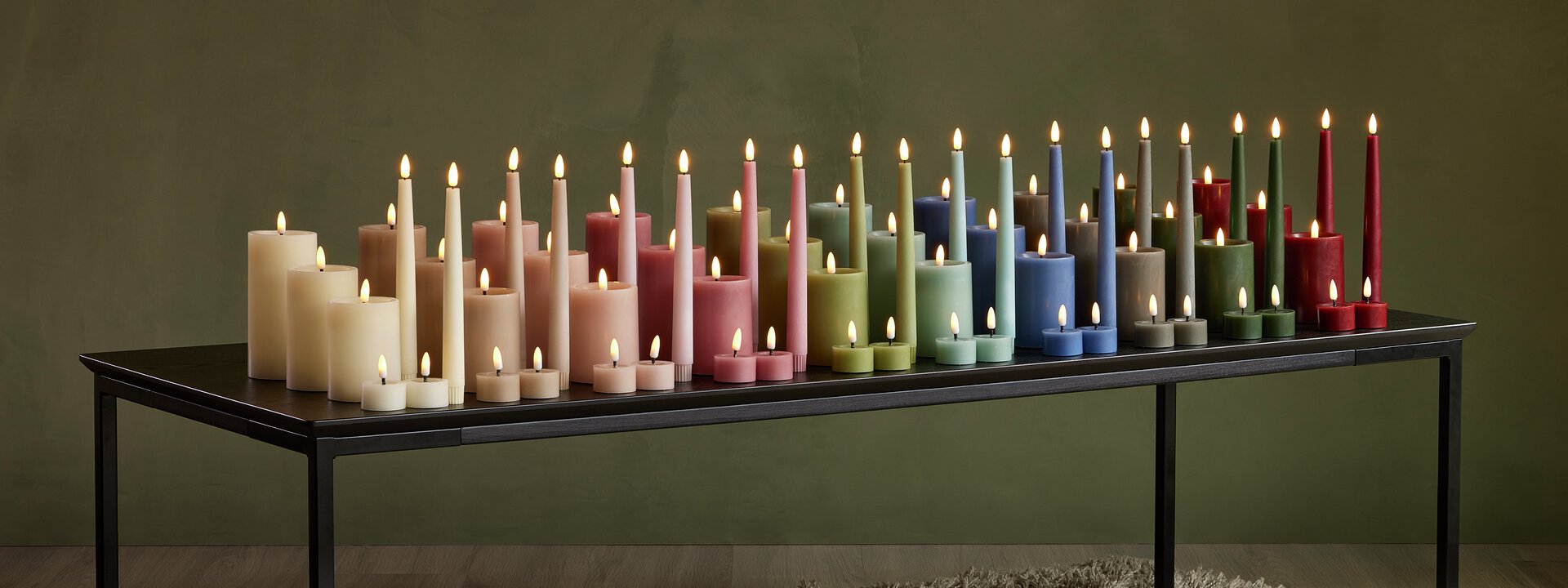 Ledljus KRONLJUS 22cm 2-pack