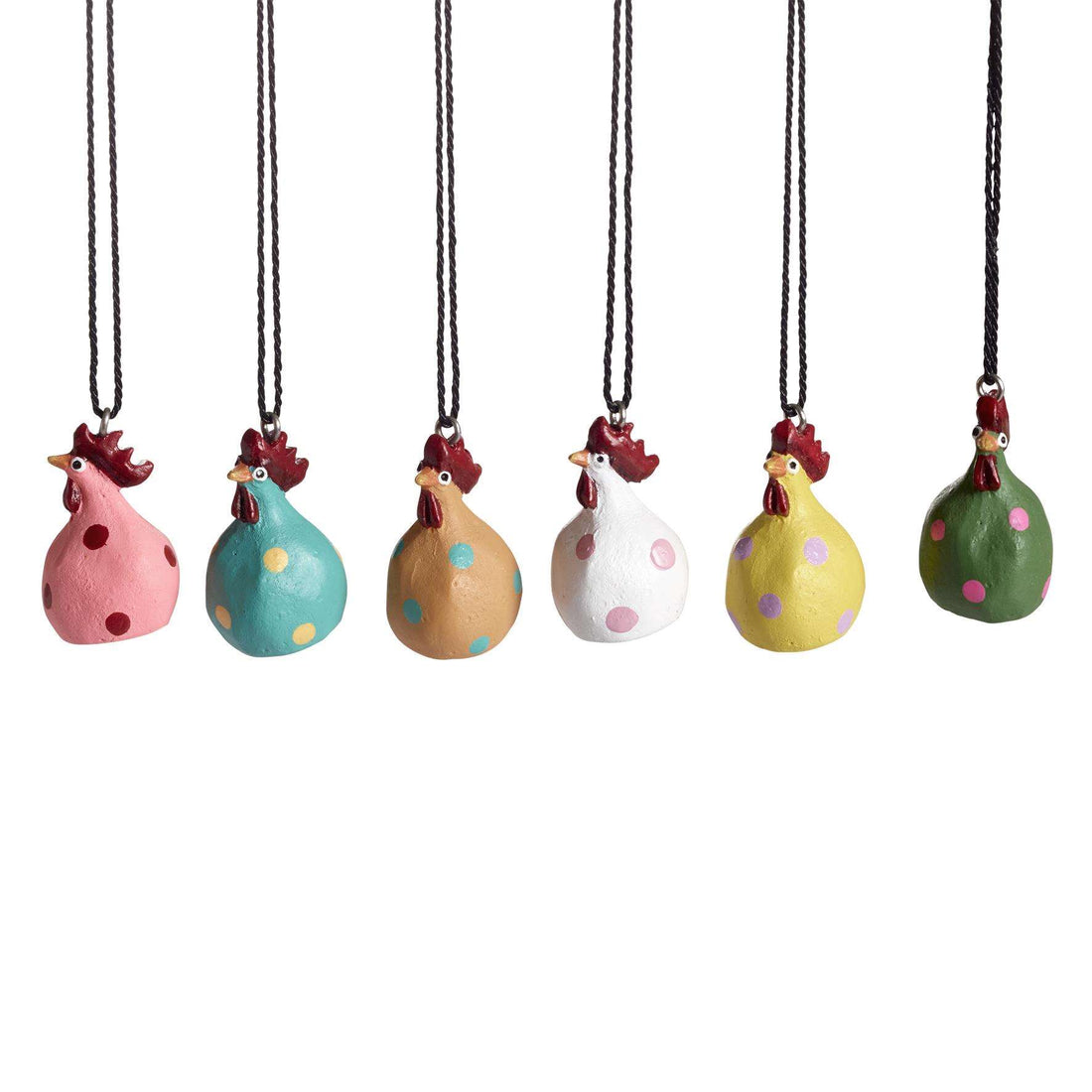 Hängande höna POPPY 6-pack