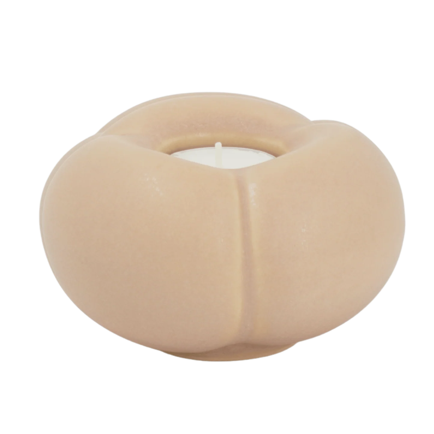 Värmeljusstake FRÖHUS RUND, soft blush