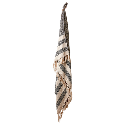 Pläd Anna 175x125 Svart/elfenben