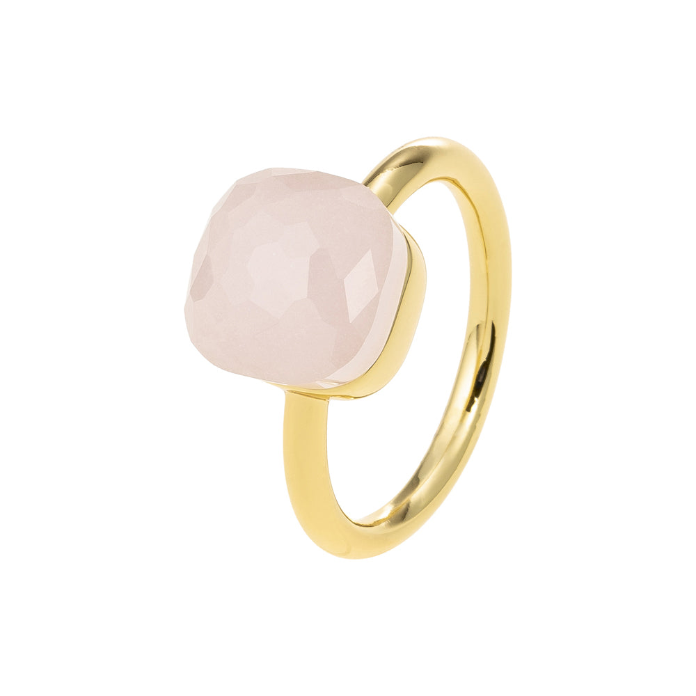 Ring EVELYN rose qvartz guld