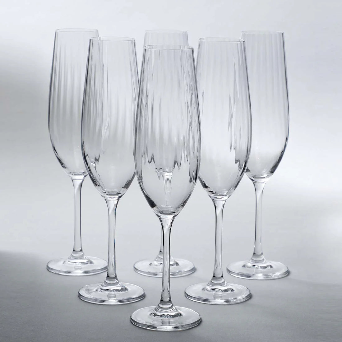 Champagneglas WATERFALL 6-pack