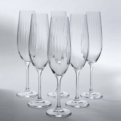 Champagneglas WATERFALL 6-pack