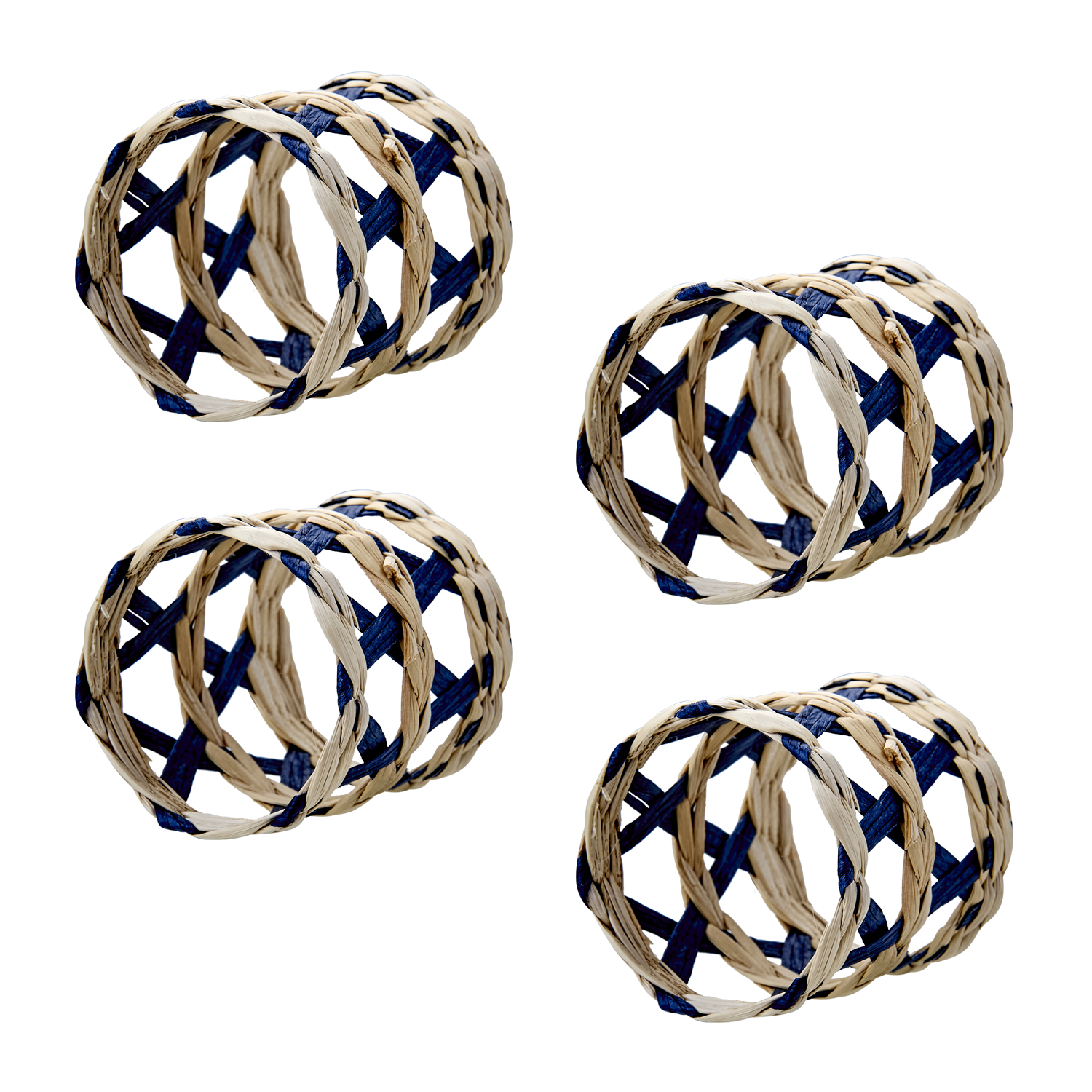 Servettring JILL blå 4-pack