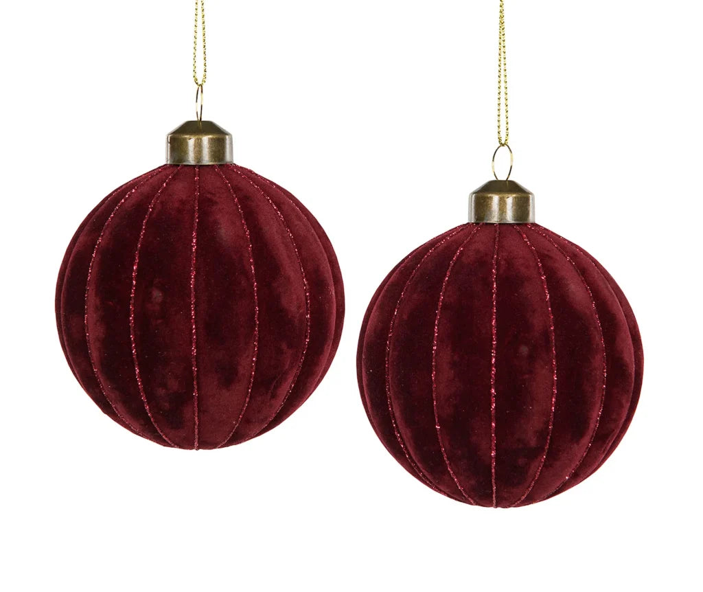 Hänge VELVET röd 4-pack