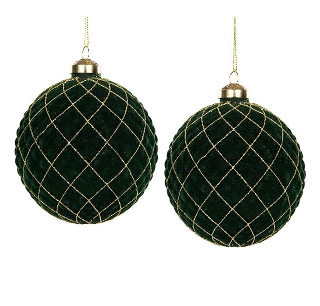 Hänge VELVET mörkgrön 2-pack
