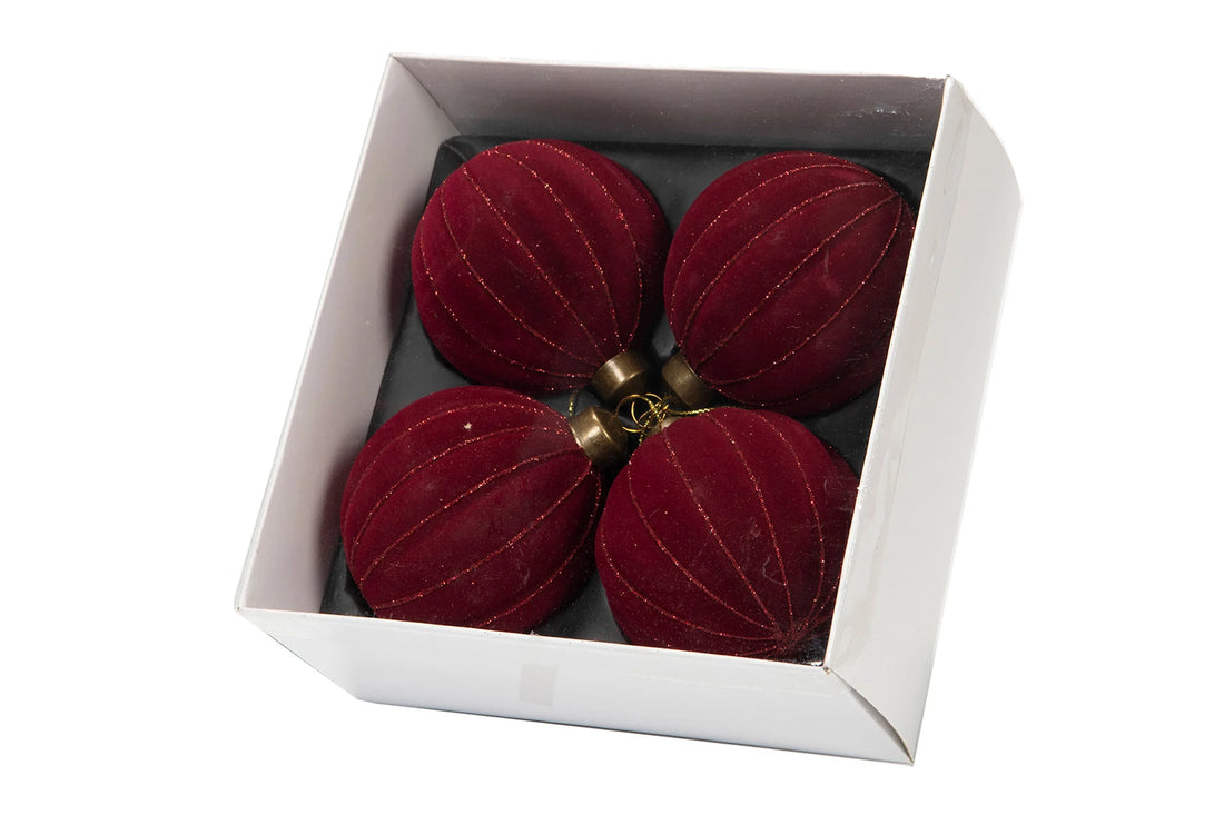 Hänge VELVET röd 4-pack